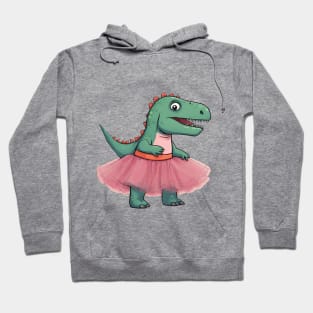 Dinosaurier in Tütü Hoodie